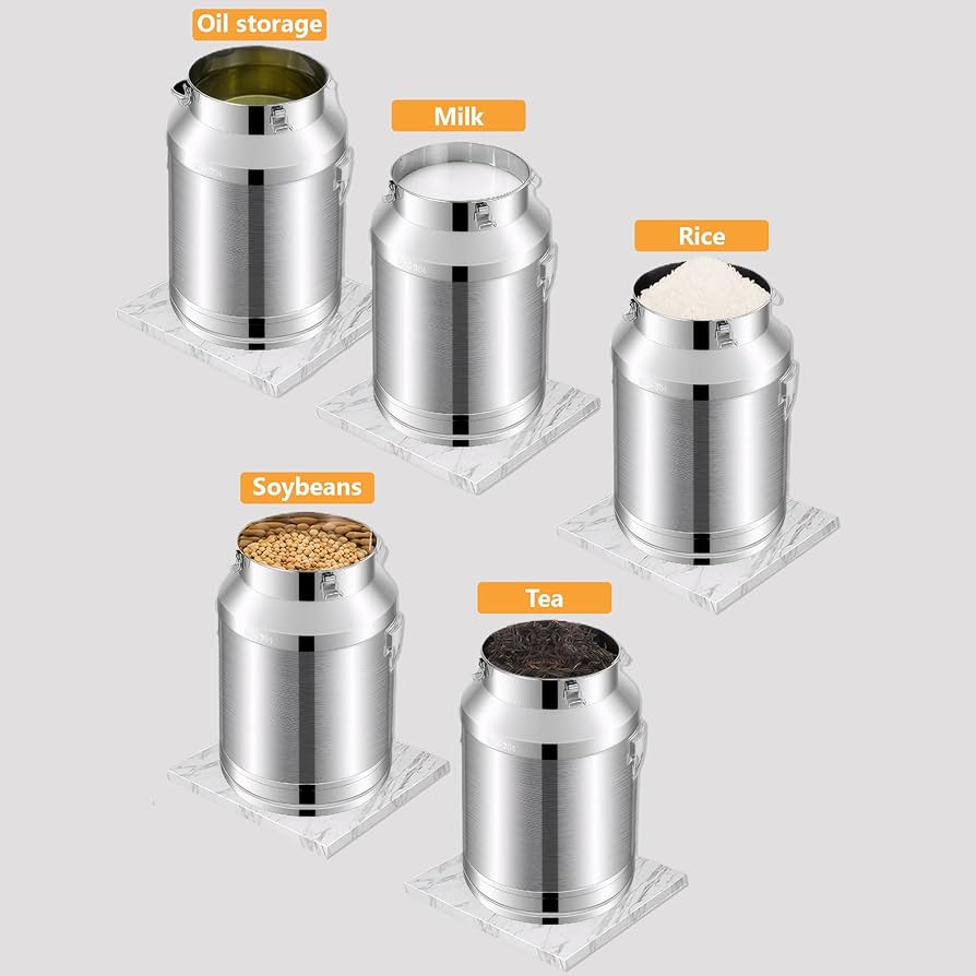 食器 MiLk Amazon.com: Stainless Steel Milk Bucket with Lid: Spill